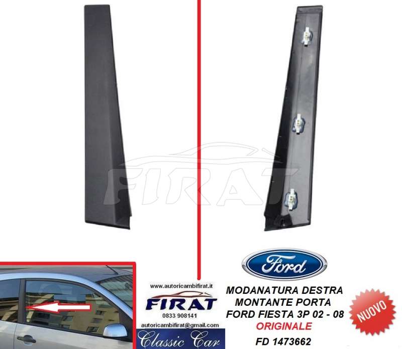 MODANUTRA MONTANTE PORTA FORD FIESTA 3P 02-08 DX (1473662)